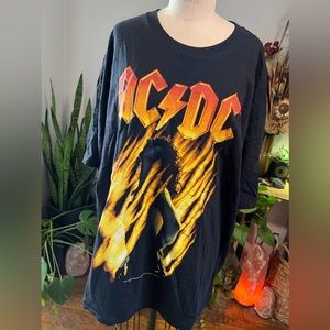 ACDC Bonfire T-Shirt 2001 Y2K Vintage Collectable